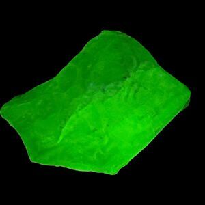 Clear Opalescent Art Glass Cullet Glowing Uranium‎ Manganese Slag Glass #5GX9